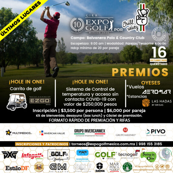 Torneos de golf en México Expogolf México 2021